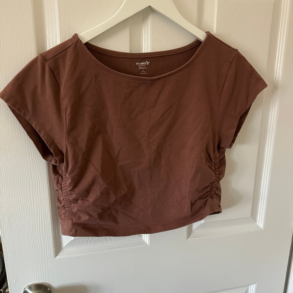 Women's Brown Crop Top
